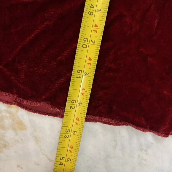 Zara Velvet Burgundy Red Slip Midi Dress Size Small - Holiday Party Christmas - Picture 12 of 13